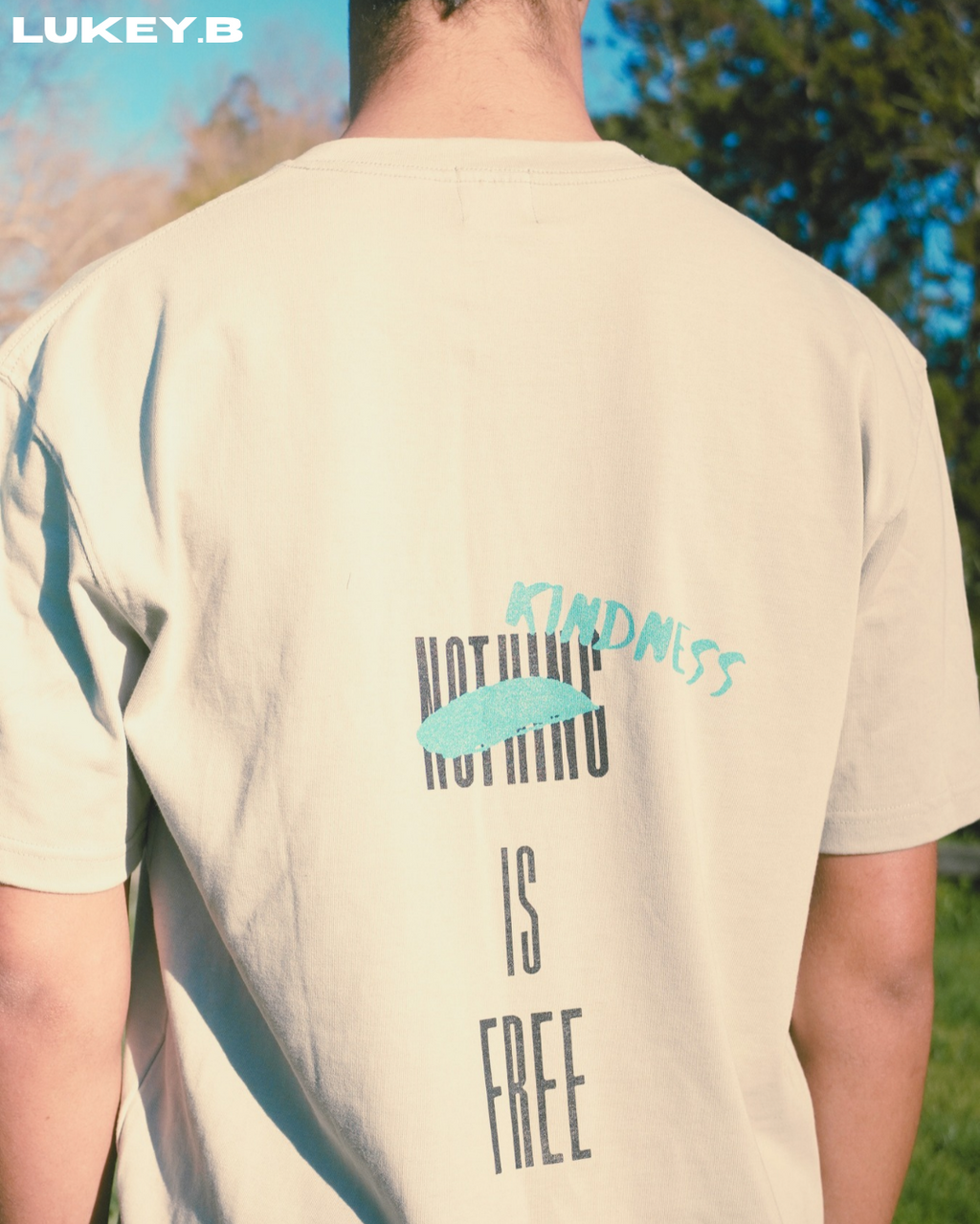 Heavyweight Drop Shoulder Cotton T-Shirt X KINDNESS IS FREE
